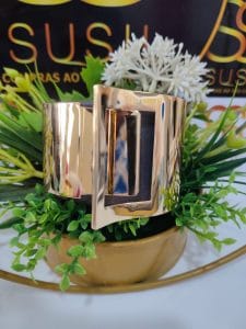 Bracelete dourado espelho 01 10.000 kz