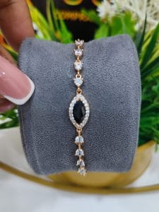 Pulseira Diamante com pedra preta 12.000 kz